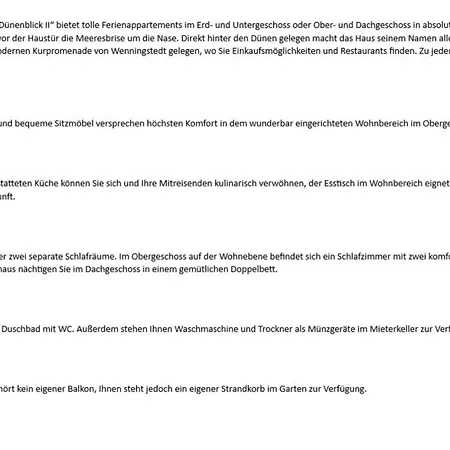 Duenenblick Ii - Hochkamp 14, App 3 Apartman